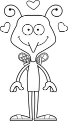 Cartoon Smiling Cupid Mosquito