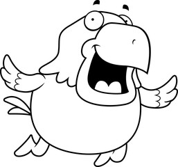 Cartoon Bald Eagle Flying