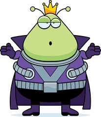 Confused Cartoon Martian King