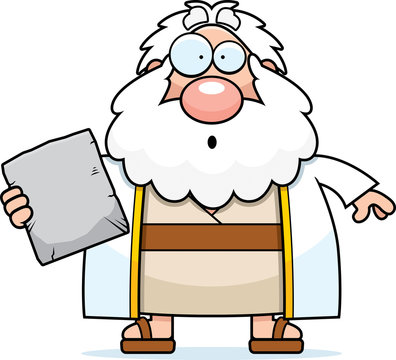 recommend clip art: Surprised Cartoon Moses