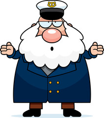 Confused Cartoon Sea Captain