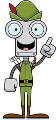 Cartoon Robin Hood Robot Idea