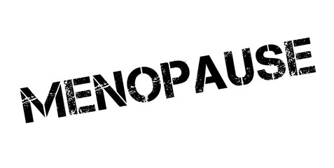 Menopause rubber stamp. Grunge design with dust scratches. Effects can be easily removed for a clean, crisp look. Color is easily changed.