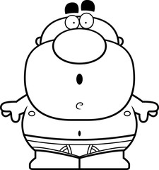Cartoon Man in Underwear