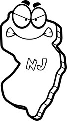 Cartoon Angry New Jersey