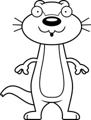Surprised Cartoon Otter