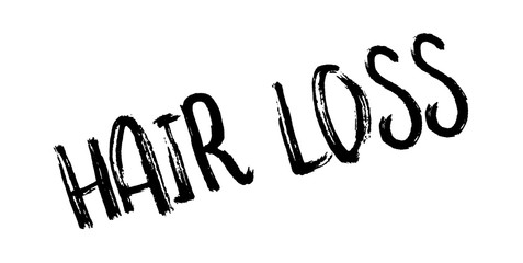 Hair Loss rubber stamp. Grunge design with dust scratches. Effects can be easily removed for a clean, crisp look. Color is easily changed.