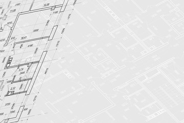 Background of architectural drawing