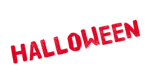 Halloween rubber stamp. Grunge design with dust scratches. Effects can be easily removed for a clean, crisp look. Color is easily changed.