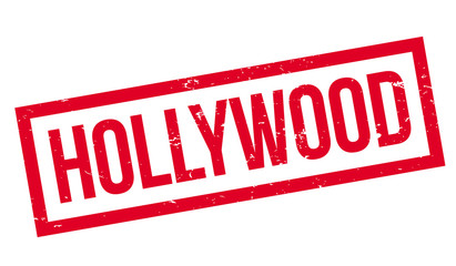 Hollywood rubber stamp. Grunge design with dust scratches. Effects can be easily removed for a clean, crisp look. Color is easily changed.