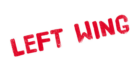 Left Wing rubber stamp. Grunge design with dust scratches. Effects can be easily removed for a clean, crisp look. Color is easily changed.