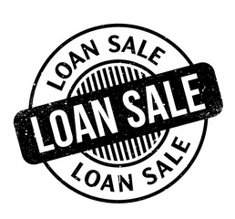 Loan Sale rubber stamp. Grunge design with dust scratches. Effects can be easily removed for a clean, crisp look. Color is easily changed.