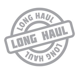 Long Haul rubber stamp. Grunge design with dust scratches. Effects can be easily removed for a clean, crisp look. Color is easily changed.