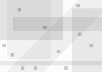 Abstract grey background with geometric shapes. Rectangular template.