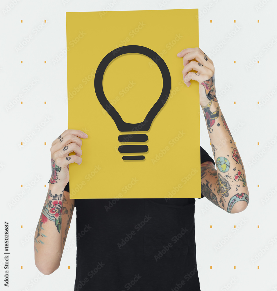 Canvas Prints Lightbulb Idea Creativity Graphic Symbol Icon