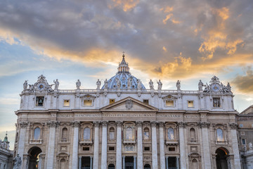Naklejka premium St. Peter's Square in Rome, Italy