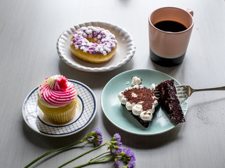 Cake Donut Bakery Sweets Dessert Break Time