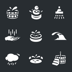 Vector Set of Water treatment Icons.