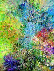 Abstract of color and line