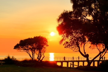 Beautiful sunset at safety beach, Dromana