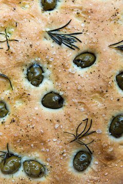 focaccia close up