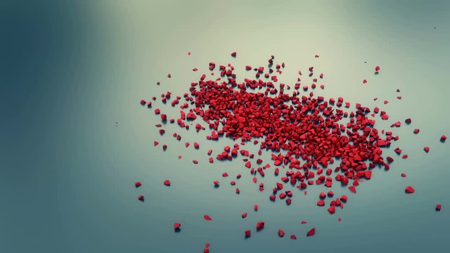 Animation depicting a housing market crash