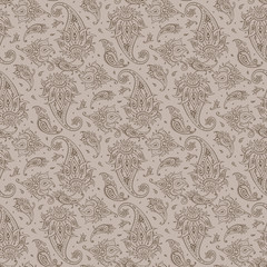 Paisley Beautiful seamless background.