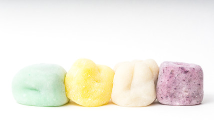 Line Up of Traditional Japanese Mochi