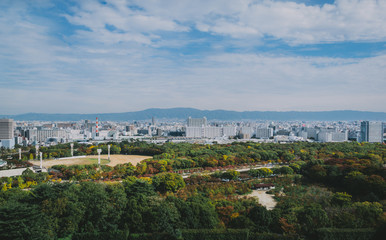 Top view from OSAKA castle