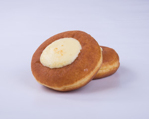 donut or cheese donut on a background.