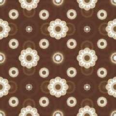 Brown seamless vintage ornament