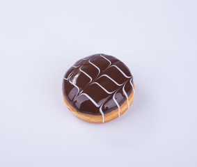 donut or chocolate donut on a background.