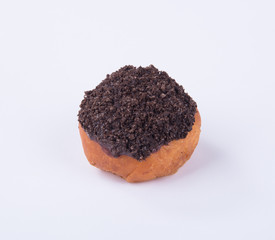 donut or chocolate donut on a background.