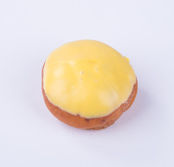 donut or tasty donut on a background.