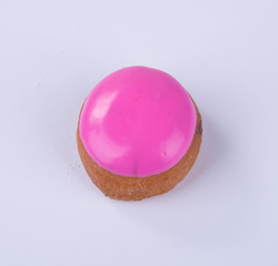 donut or tasty donut on a background.