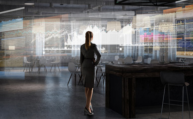 Businesswoman in her office