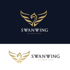 Swan logo template