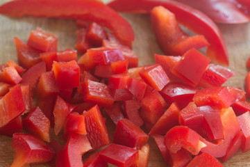 chopped red pepper