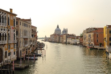 Basilica di Santa Maria della Salute on the giudecca Canal in Venice in Italy