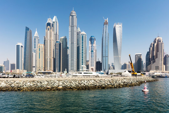 Skyscrapers In Dubai Marina