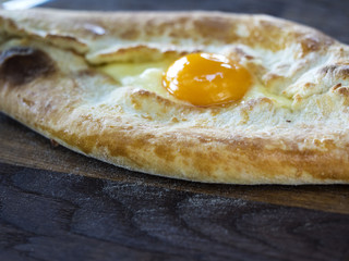 An Adjarian khachapuri