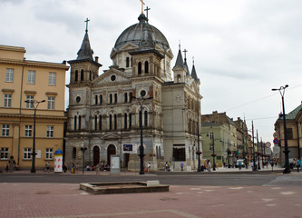 Fototapeta na wymiar Catholic Church in Lodz, Poland