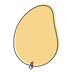 white background with watercolor silhouette of mango fruit vector illustration