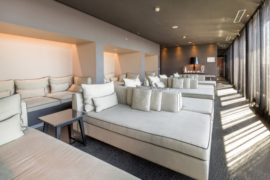 Modern luxury hotel lounge