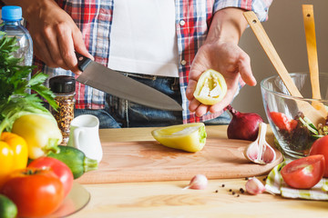 Woman cook at the kitchen
