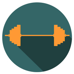 Obraz premium Classic dumbbell flat design icon vector eps 10