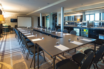 Interior of a modern luxury conference room