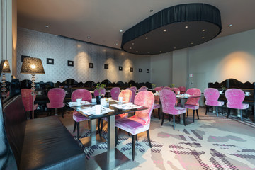 Modern luxury hotel lounge