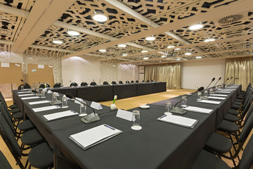 Interior of a modern luxury conference room