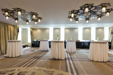 Reception space in hotel